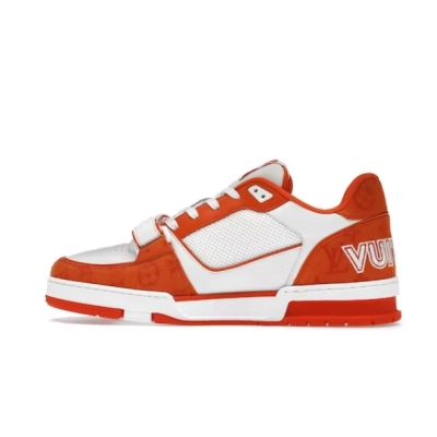 Louis Vuitton Trainer Monogram Denim Orange 1A9ZD6 01