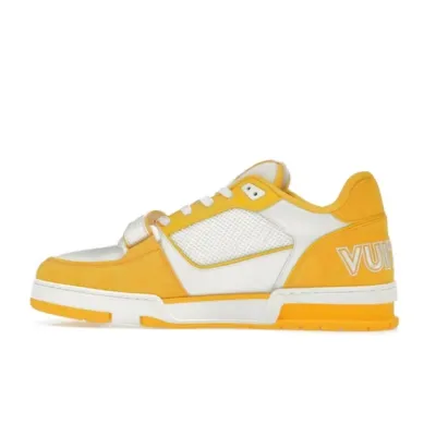 Louis Vuitton Trainer Monogram Denim Yellow 1A9ZBI 01