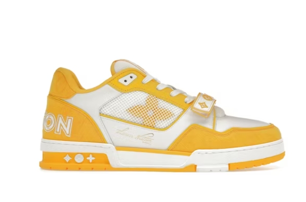 Louis Vuitton Trainer Monogram Denim Yellow 1A9ZBI