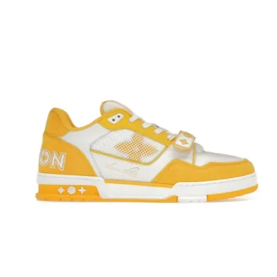 Louis Vuitton Trainer Monogram Denim Yellow 1A9ZBI 02