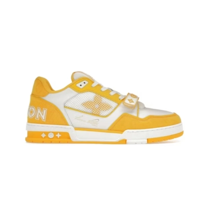Louis Vuitton Trainer Monogram Denim Yellow 1A9ZBI 02