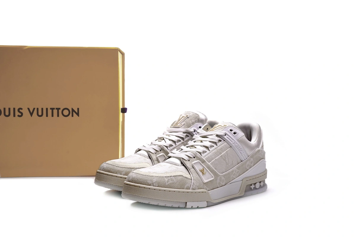 Louis Vuitton Trainer White Denim MS0241 