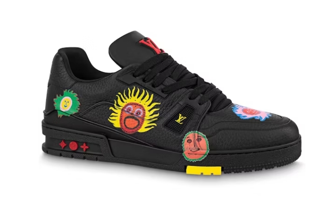 Louis Vuitton x Yayoi Kusama Trainer Black Print