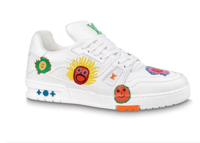 Louis Vuitton x Yayoi Kusama Trainer White Print