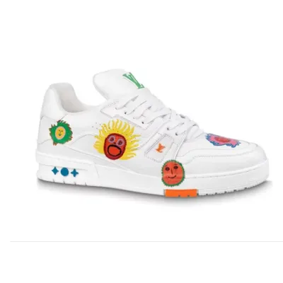 Louis Vuitton x Yayoi Kusama Trainer White Print 01