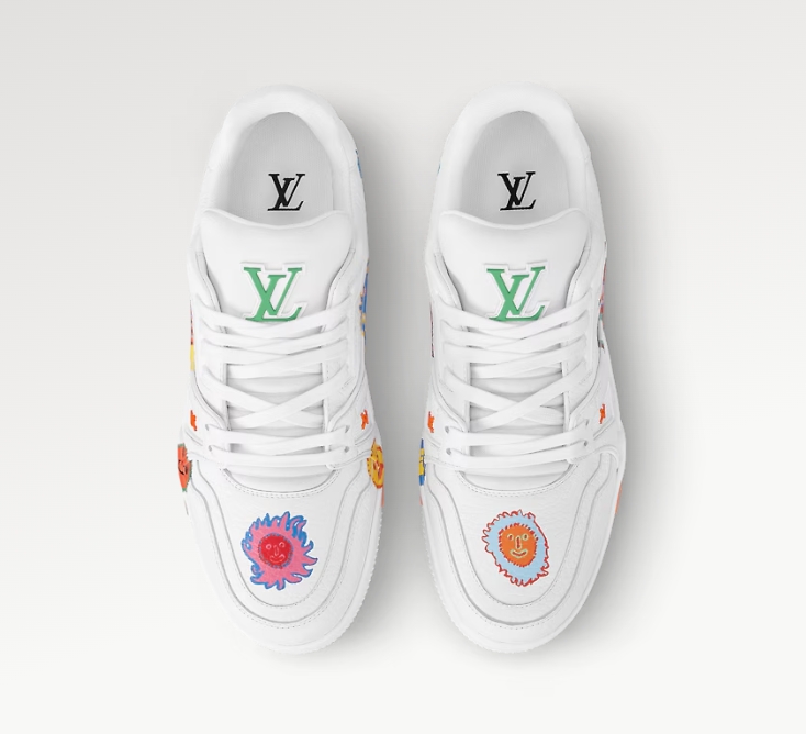 Louis Vuitton x Yayoi Kusama Trainer White Print