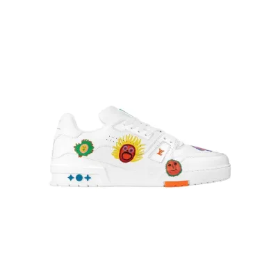 Louis Vuitton x Yayoi Kusama Trainer White Print 02