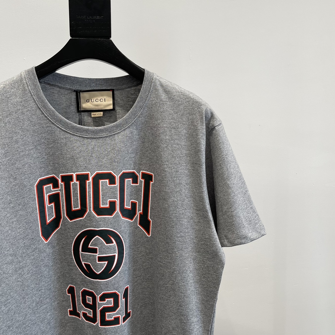 Gucci Logo T-Shirt Grey