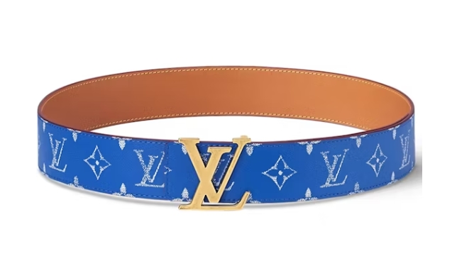 Louis Vuitton LV Initiales 40mm Reversible Belt Blue