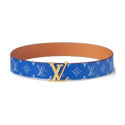 Louis Vuitton LV Initiales 40mm Reversible Belt Blue 01