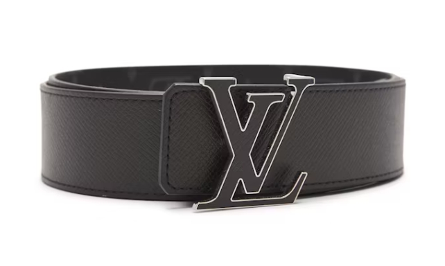 Louis Vuitton LV Initiales Reversible Belt Monogram Eclipse Taiga 40MM Black