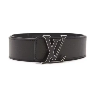 Louis Vuitton LV Initiales Reversible Belt Monogram Eclipse Taiga 40MM Black 01