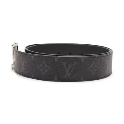 Louis Vuitton LV Initiales Reversible Belt Monogram Eclipse Taiga 40MM Black 02