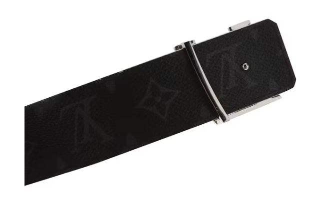 Louis Vuitton LV Initiales Reversible Belt Monogram Eclipse Taiga 40MM Black
