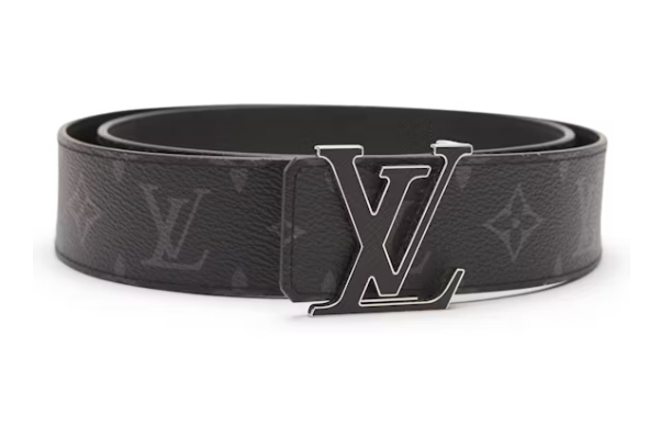 Louis Vuitton LV Initiales Reversible Belt Monogram Eclipse Taiga 40MM Black