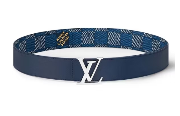 Louis Vuitton LV Initiales 40mm Reversible Belt Damier Heritage Blue