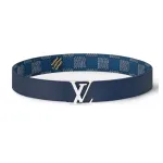 Louis Vuitton LV Initiales 40mm Reversible Belt Damier Heritage Blue