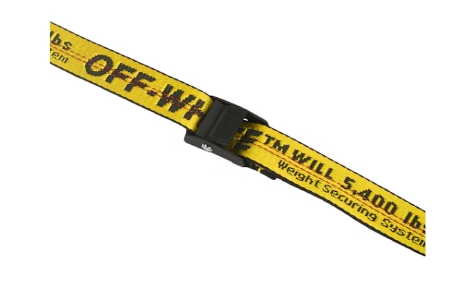 OFF-WHITE Mini Industrial Belt Yellow Black