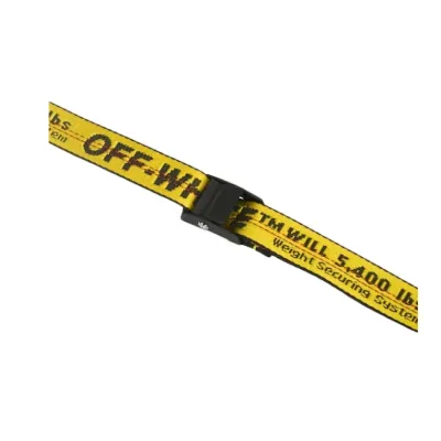 OFF-WHITE Mini Industrial Belt Yellow Black 02