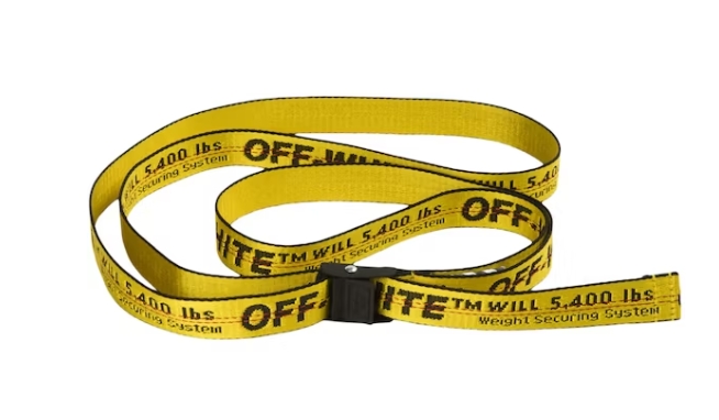 OFF-WHITE Mini Industrial Belt Yellow Black