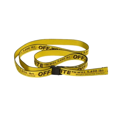 OFF-WHITE Mini Industrial Belt Yellow Black 01