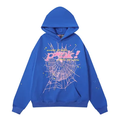 Sp5der Hoodie Blue 01