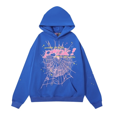 Sp5der Hoodie Blue 01