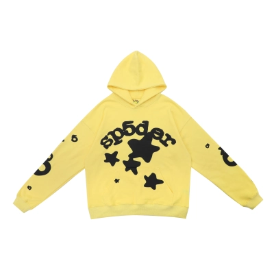 Sp5der Hoodie Yellow 01