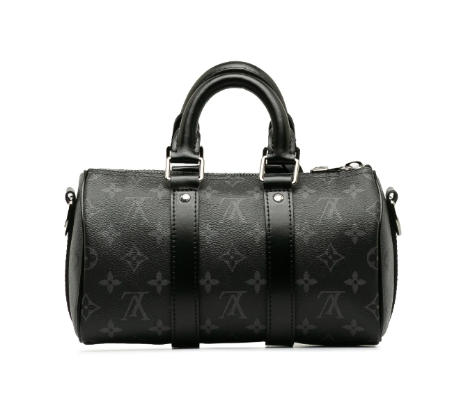 Louis Vuitton Pre-Owned 2023 Monogram Eclipse Keepall Bandouliere XS satchel 