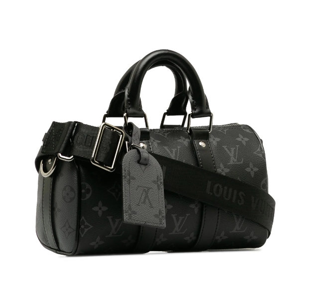 Louis Vuitton Pre-Owned 2023 Monogram Eclipse Keepall Bandouliere XS satchel 