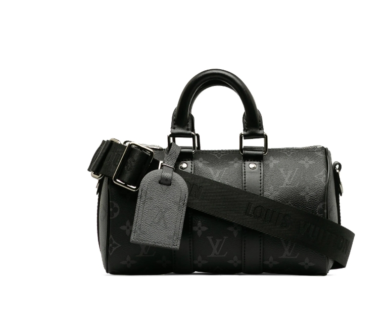 Louis Vuitton Pre-Owned 2023 Monogram Eclipse Keepall Bandouliere XS satchel 