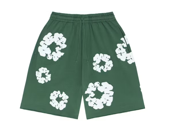 Denim Tears The Cotton Wreath Shorts Green