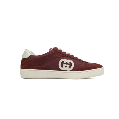 Gucci Low-Top Sneaker Brown Red 02