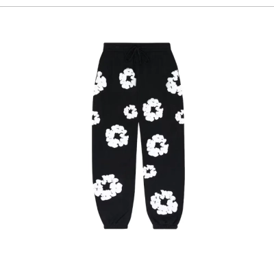 Denim Tears The Cotton Wreath Sweatpants Black 01