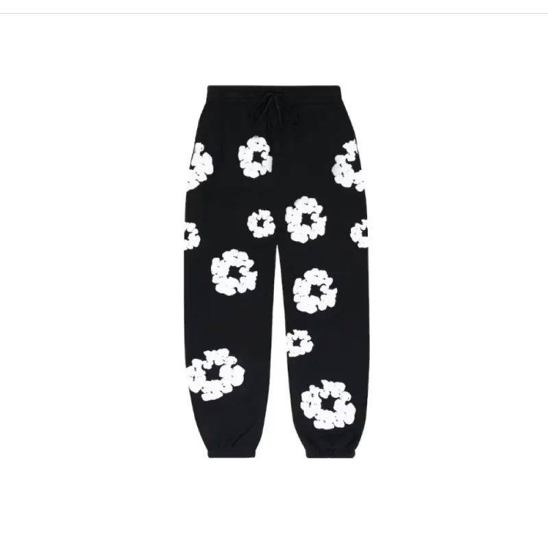 Denim Tears The Cotton Wreath Sweatpants Black