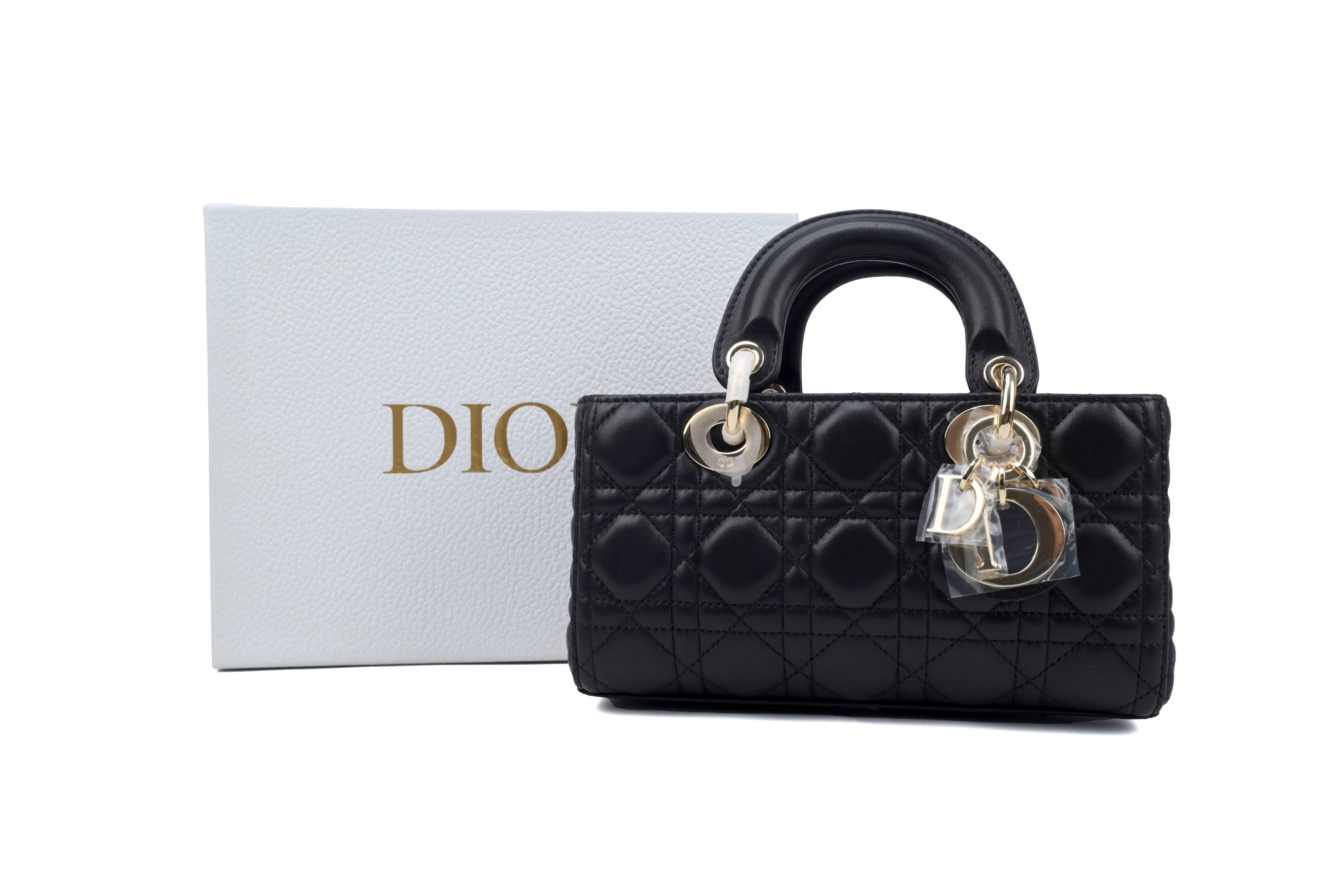 Christian Dior Lady D-Joy Bag Cannage Quilt Lambskin Small