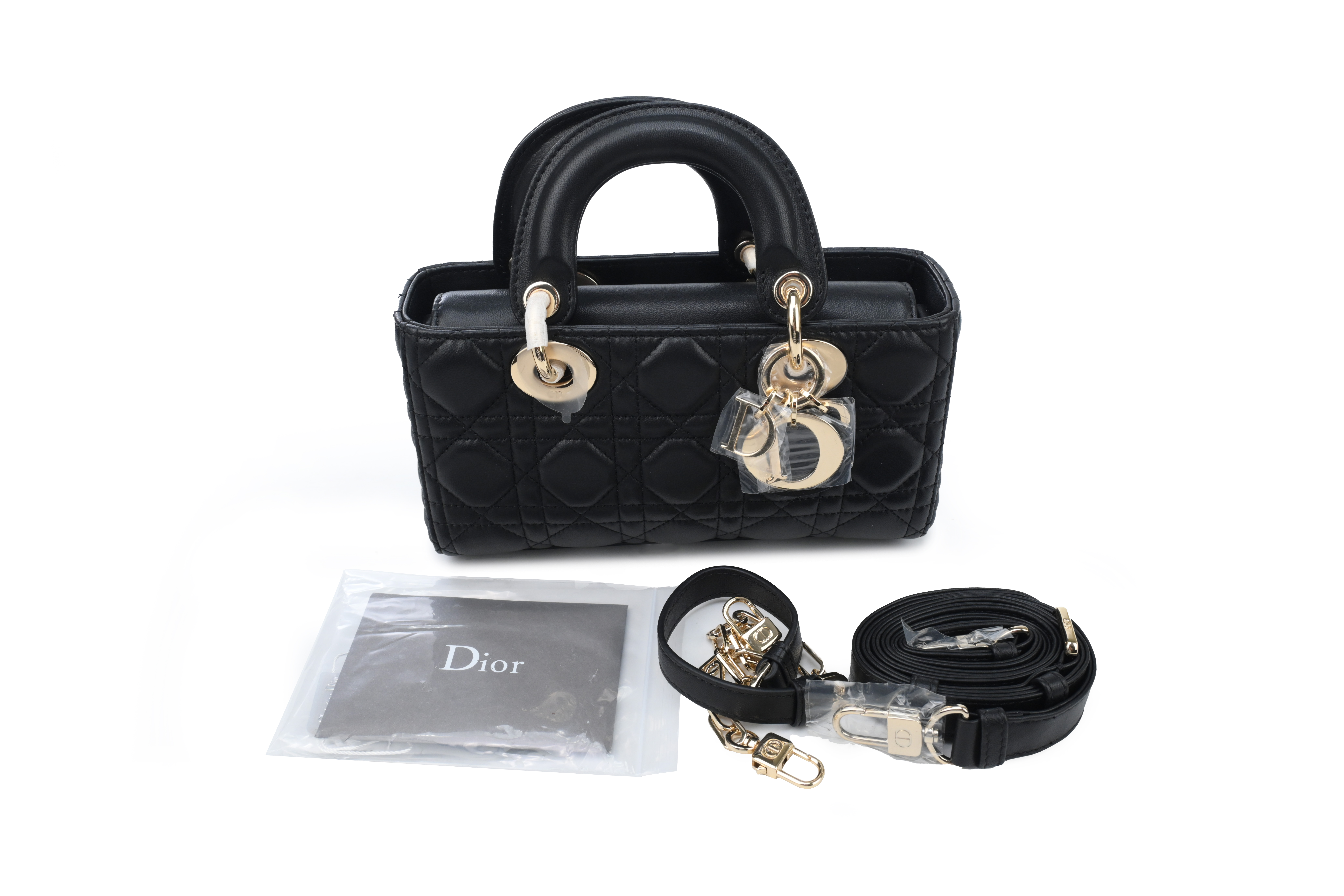 Christian Dior Lady D-Joy Bag Cannage Quilt Lambskin Small