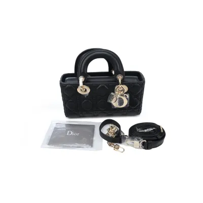 Christian Dior Lady D-Joy Bag Cannage Quilt Lambskin Small 02