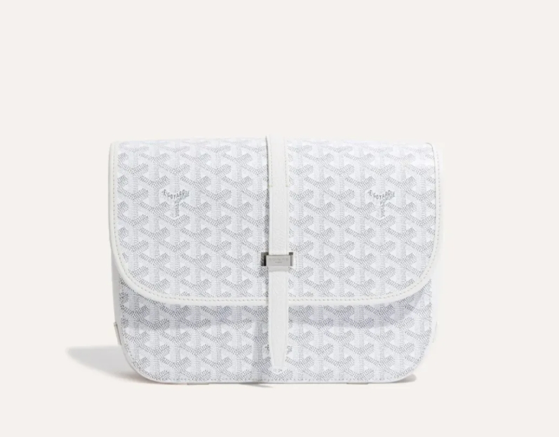 Goyard Belvédère MM Bag White