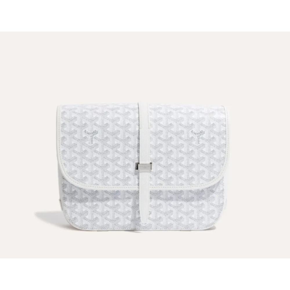 Goyard Belvédère MM Bag White