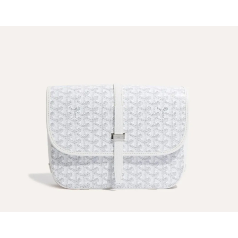 Goyard Belvédère MM Bag White