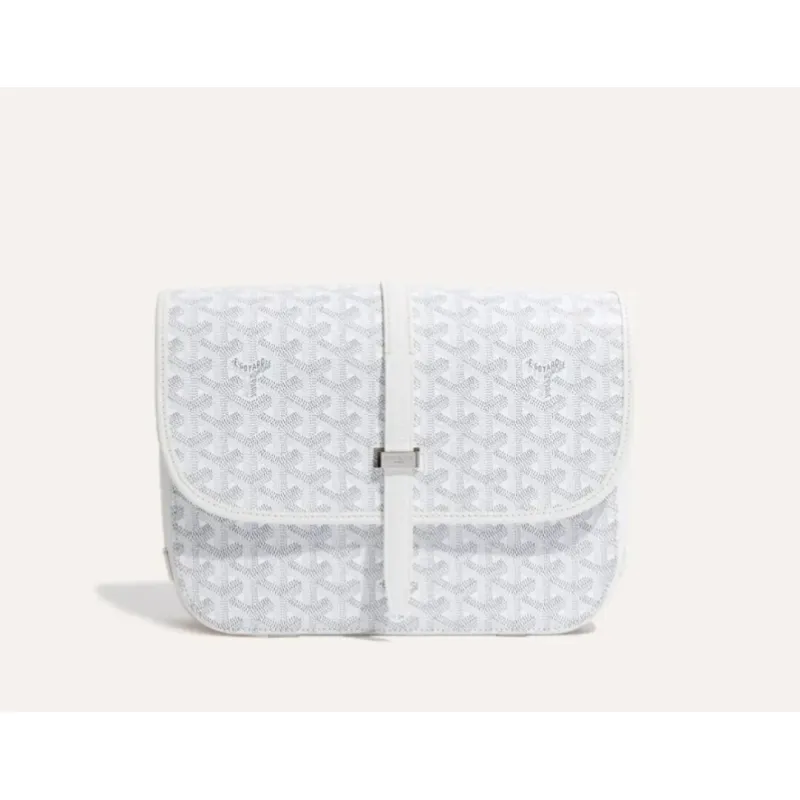 Goyard Belvédère MM Bag White