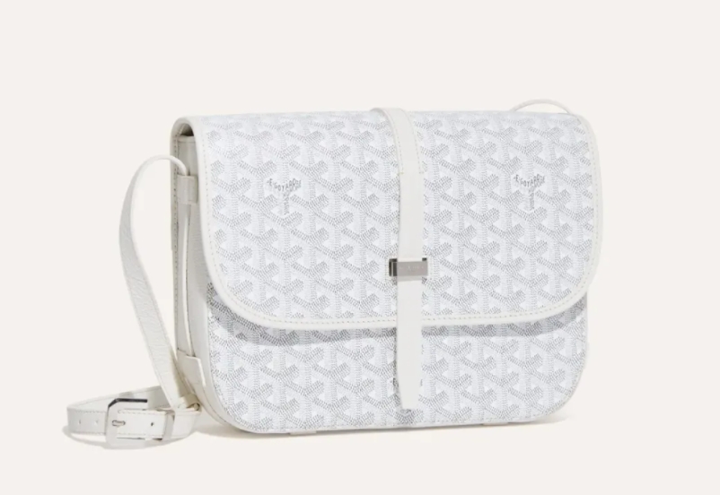 Goyard Belvédère MM Bag White