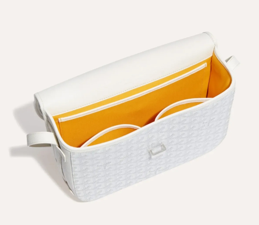 Goyard Belvédère MM Bag White