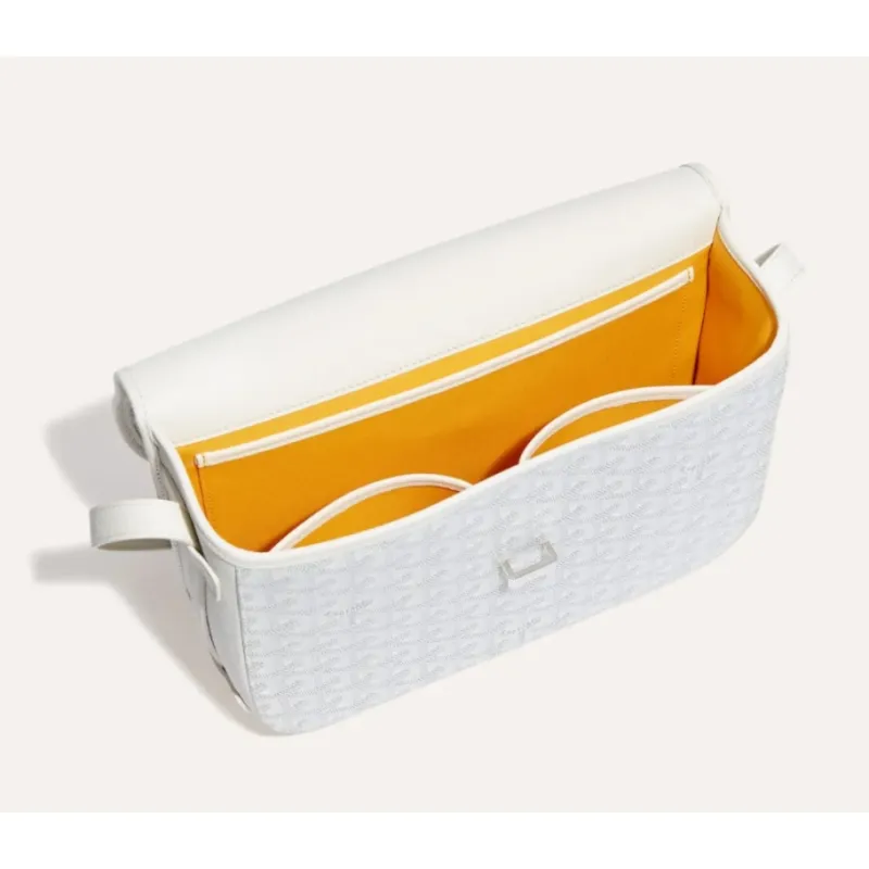 Goyard Belvédère MM Bag White
