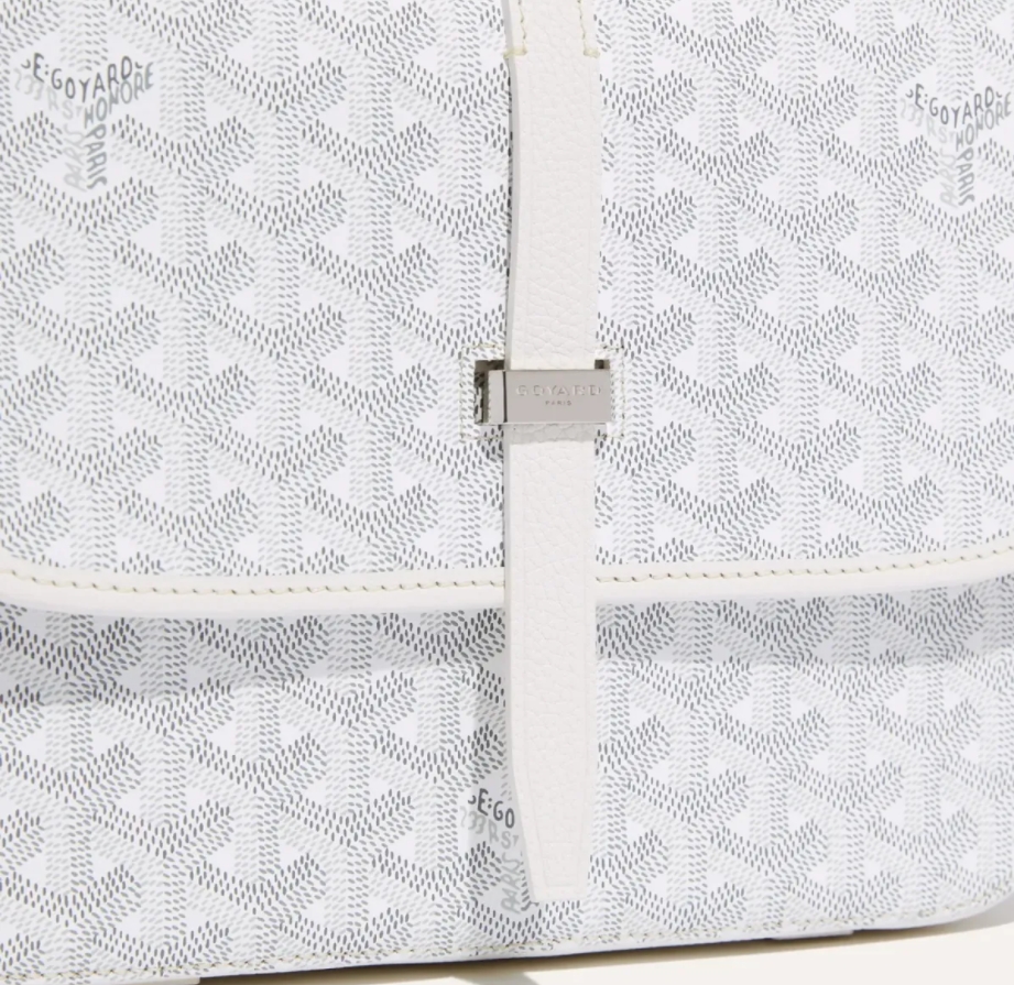 Goyard Belvédère MM Bag White