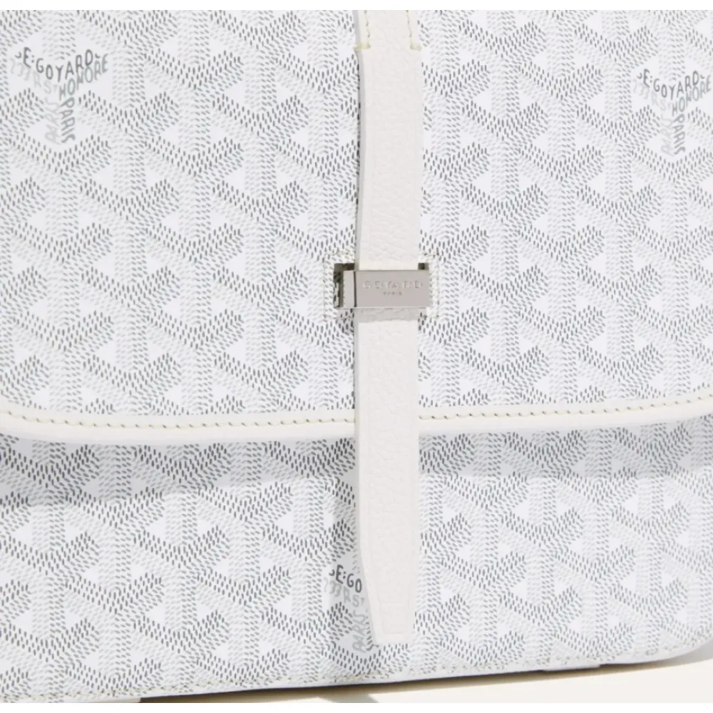 Goyard Belvédère MM Bag White