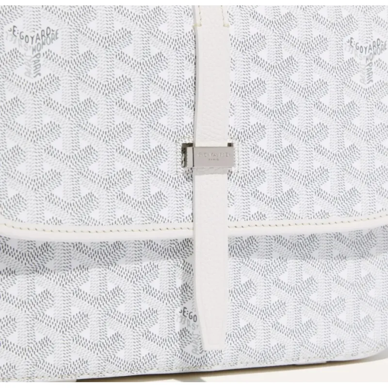 Goyard Belvédère MM Bag White
