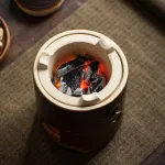 Ceramic Clay Stove Charcoal Heating Integrated Teapot