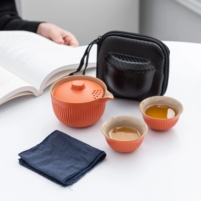 Ancient Pottery Travel Tea Set 01